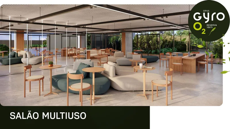 Salão multiuso do Opus Gyro O2